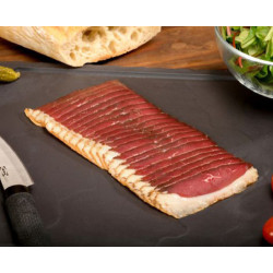 Magret de canard fumé tranché congelé