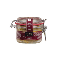 Foie gras de canard entier du Sud-Ouest aux truffes (3%) CLOS SAINT SOZY, 130g