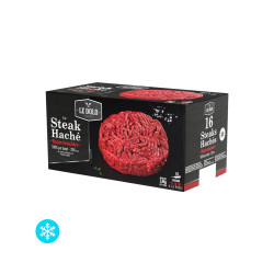 16 steaks hachés façon bouchère (150g) 2,4 kg, congelé