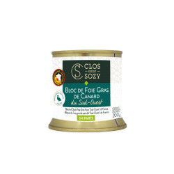 Bloc de foie gras de canard du Sud-Ouest CLOS SAINT SOZY, 200g