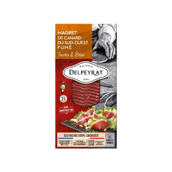 Magret de canard fumé tranché DELPEYRAT, 70g