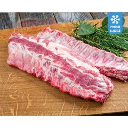 Loin ribs de porc saumuré, 10 kg environ, congelé