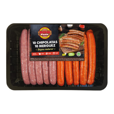10 chipolatas / 10 merguez