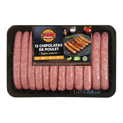 12 chipolatas de poulet