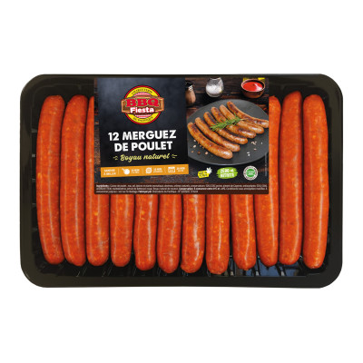 12 merguez de poulet