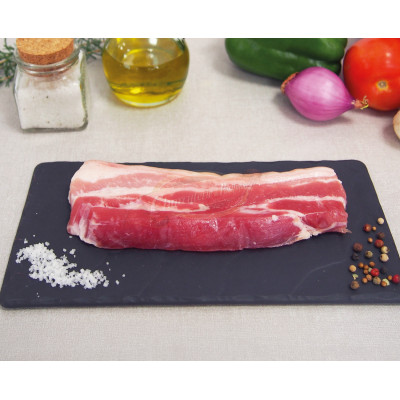 Poitrine de porc salée 150 g, congelée