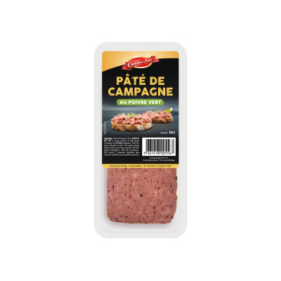 Pâté de campagne au poivre vert 150 g