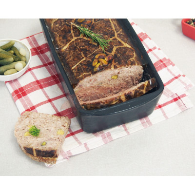 Terrine de canard aux pistaches, 2 kg environ
