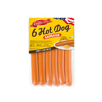 6 saucisses Hot Dog