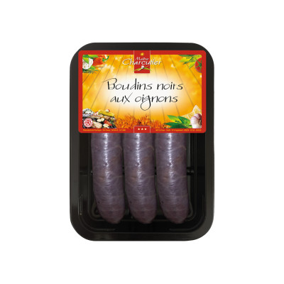 3 boudins noir aux oignons, congelés