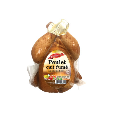 Poulet entier cuit et fumé