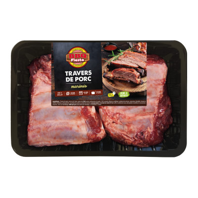 Travers de porc marinés, 2 kg environ