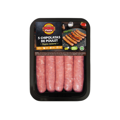 5 chipolatas de poulet