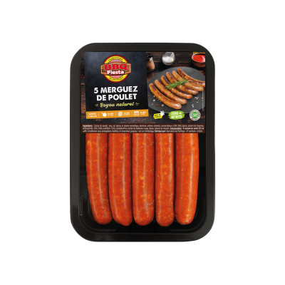 5 merguez de poulet