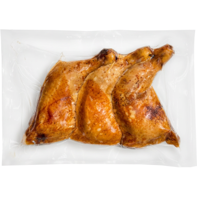 3 cuisses de poulet cuites et fumées