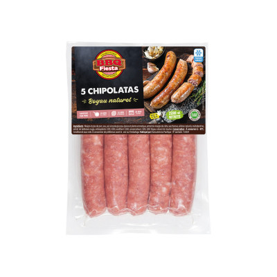 5 chipolatas, congelées