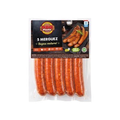 5 merguez, congelées
