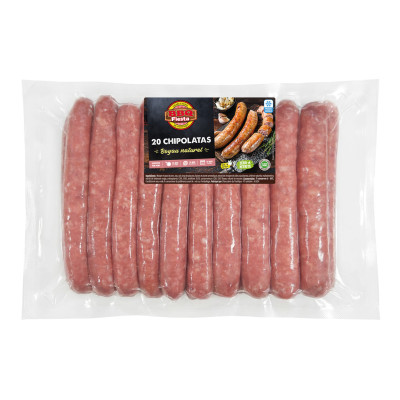 20 chipolatas, congelées