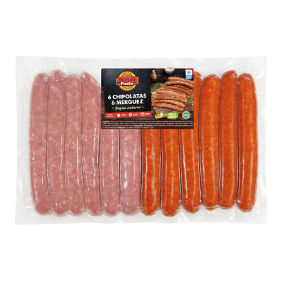 6 chipolatas / 6 merguez, congelées