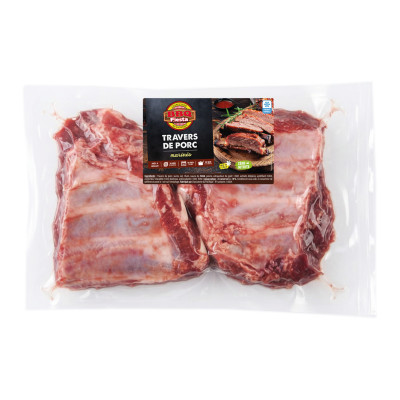 Travers de porc marinés, 1 kg environ, congelés