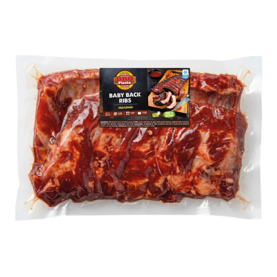Baby Back ribs marinés, 700 g environ, congelés
