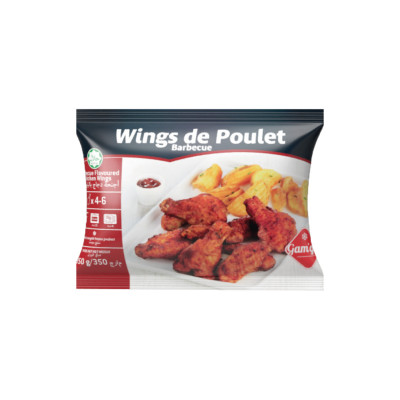 Wings de poulet BBQ Halal 350 g, congelés