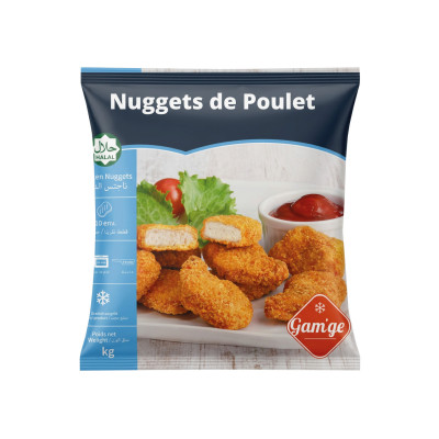 Nuggets de volaille Halal 1 kg, congelés
