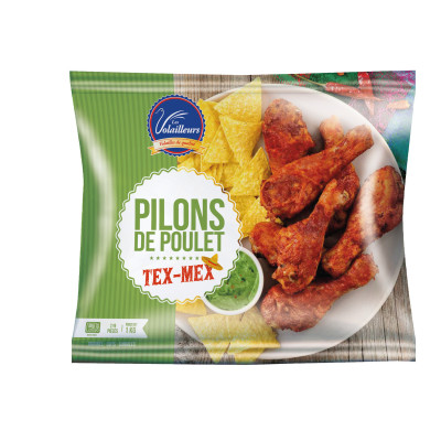 Pilons de poulet cuits Tex-Mex 1 kg, congelés