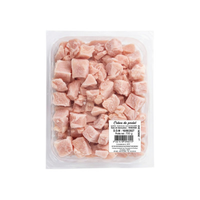 Cube de poulet 700g, congelé