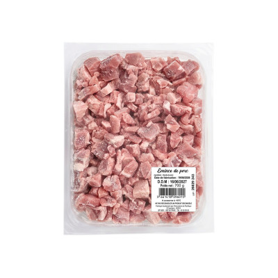 Emincé de porc 700g, congelé