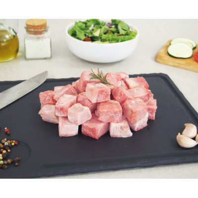 Cube de porc, 5 kg environ, congelé