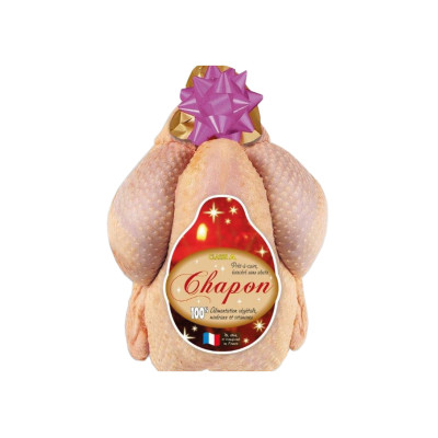 Chapon FR, 3 kg environ, congelé