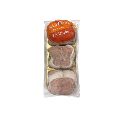 3 paupilettes de dinde FR, 400 g, congelé