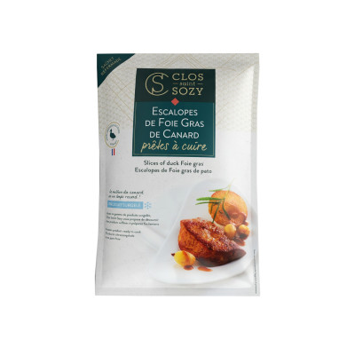 Escalope de foie gras crue FR (40/60g) 1 kg, congelée