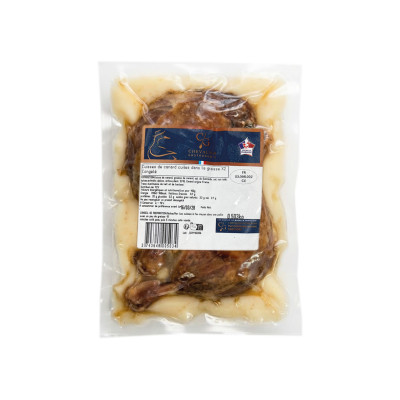 2 cuisses de canard confite FR (220 g), 440 g environ, congelées