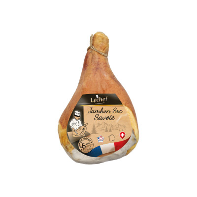 Jambon de Savoie désossé  (affinage 7 mois) LECHEF, 5,3 kg environ