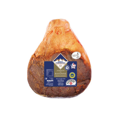 Jambon de Bayonne désossé au poivre (affinage 9 mois) SALAISONS PYRENEENNES, 5,5 kg environ