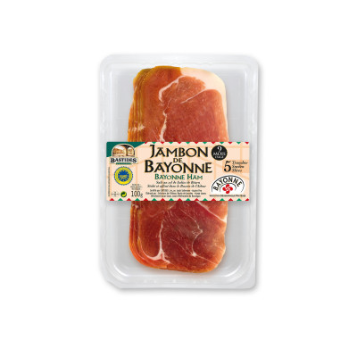 Jambon de Bayonne IGP BASTIDES - 5 tranches, 100 g
