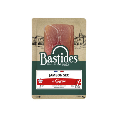 Jambon de Savoie BASTIDES - 5 tranches, 100 g