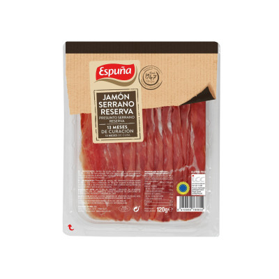 Jambon Serrano ESPUNA - 6 tranches, 120 g