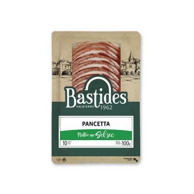 Pancetta BASTIDES - 10 tranches, 100 g