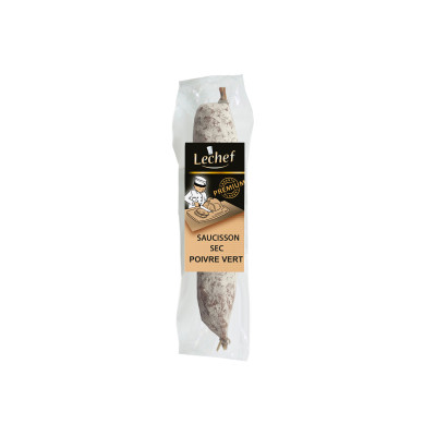 Saucisson sec au poivre vert LECHEF, 150 g