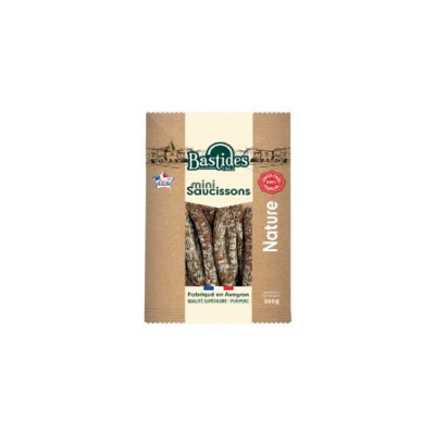 Mini saucissons stick nature BASTIDES, 100 g