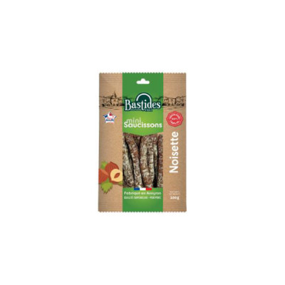 Mini saucissons stick noisettes BASTIDES, 100 g