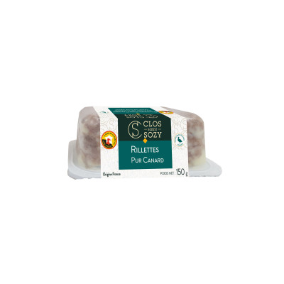 Rillettes pur canard du Sud-Ouest CLOS SAINT SOZY, 150 g