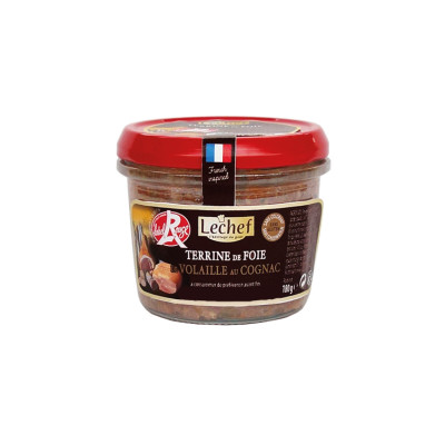 Terrine de foie de volaille au cognac LECHEF, 180 g