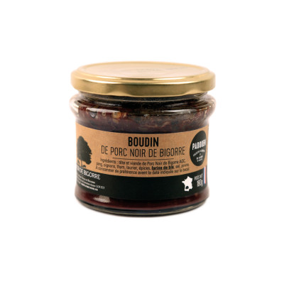 Boudin de porc de porc Noir de Bigorre LECHEF, 180 g
