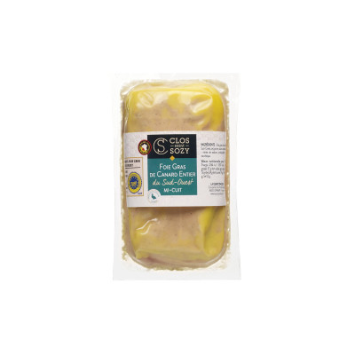 Foie gras de canard entier du Sud-Ouest mi-cuit CLOS SAINT SOZY, 200g