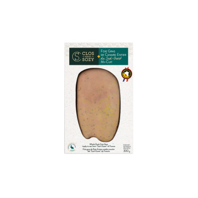 Foie gras de canard entier du sud-ouest CLOS SAINT SOZY, 300g