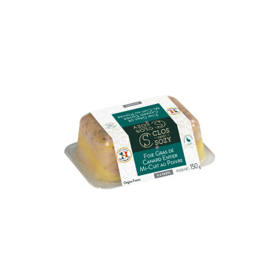Foie gras de canard entier mi-cuit au poivre CLOS SAINT SOZY, 150g